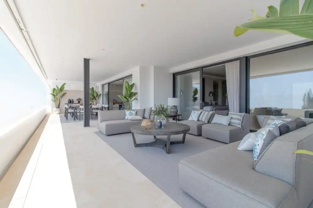 Terraza de Casa o chalet en venta en Marbella con Jardín privado, Terraza y Piscina