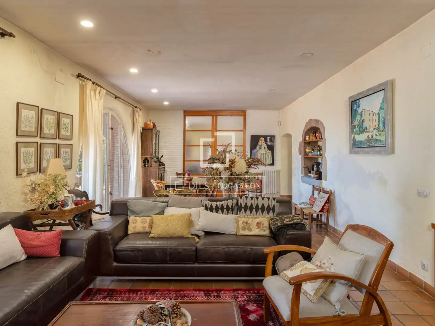 Living room of Country homes for sale in Anglès  with Air Conditioner, Private garden and Terrace