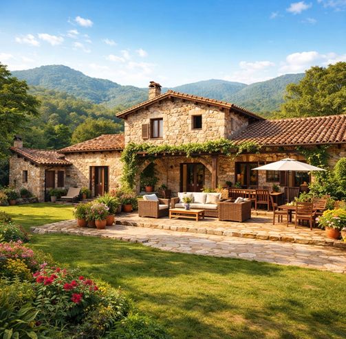 Terrassa de Local en venda en Santa Cristina d'Aro amb Moblat