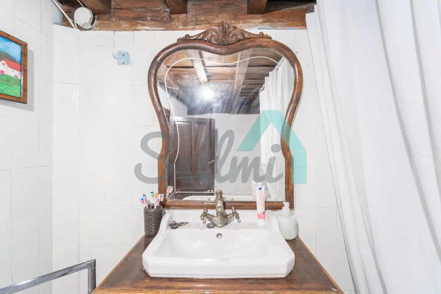 Baño de Casa adosada en venta en Quirós con Parquet y Trastero