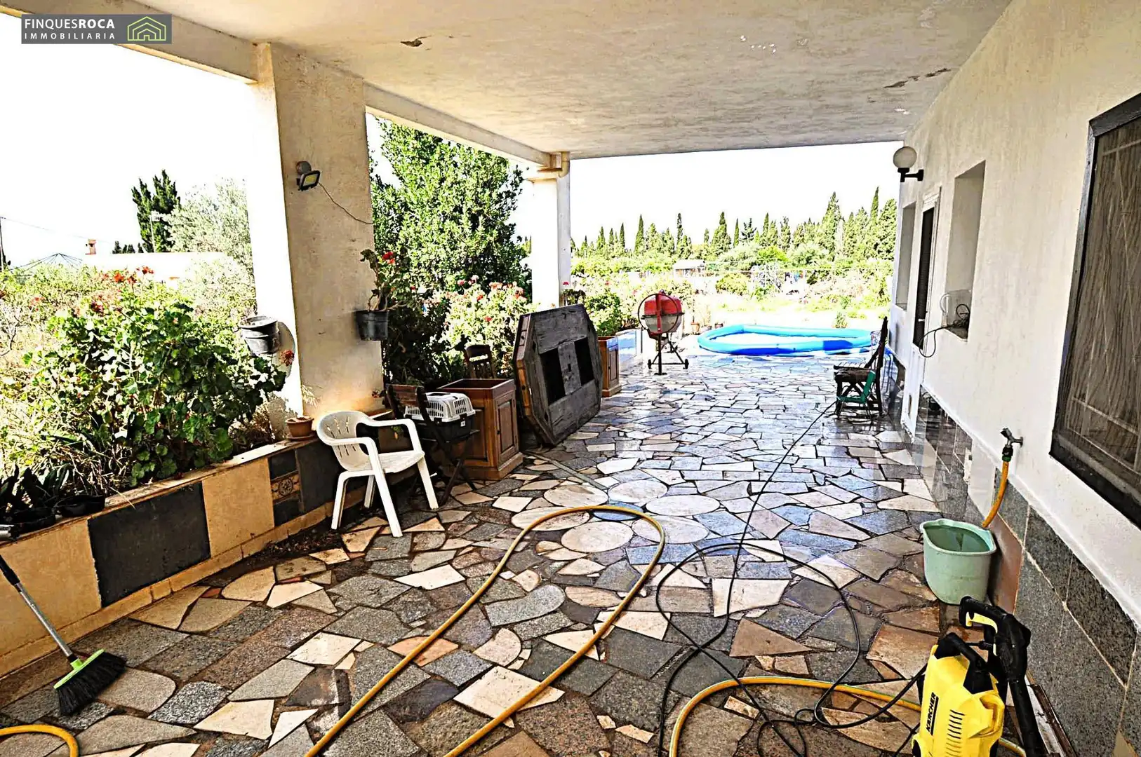Terraza de Casa o chalet en venta en L'Aldea con Aire acondicionado, Calefacción y Jardín privado