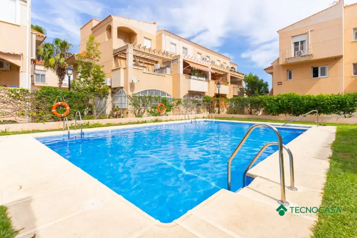 Swimming pool of Duplexes for sale in Roquetas de Mar  with Air Conditioner and Terrace