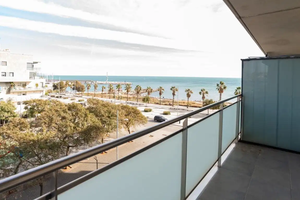 Terrasse von Wohnung zum Verkauf in Badalona mit Heizung, Parkett und Terrasse
