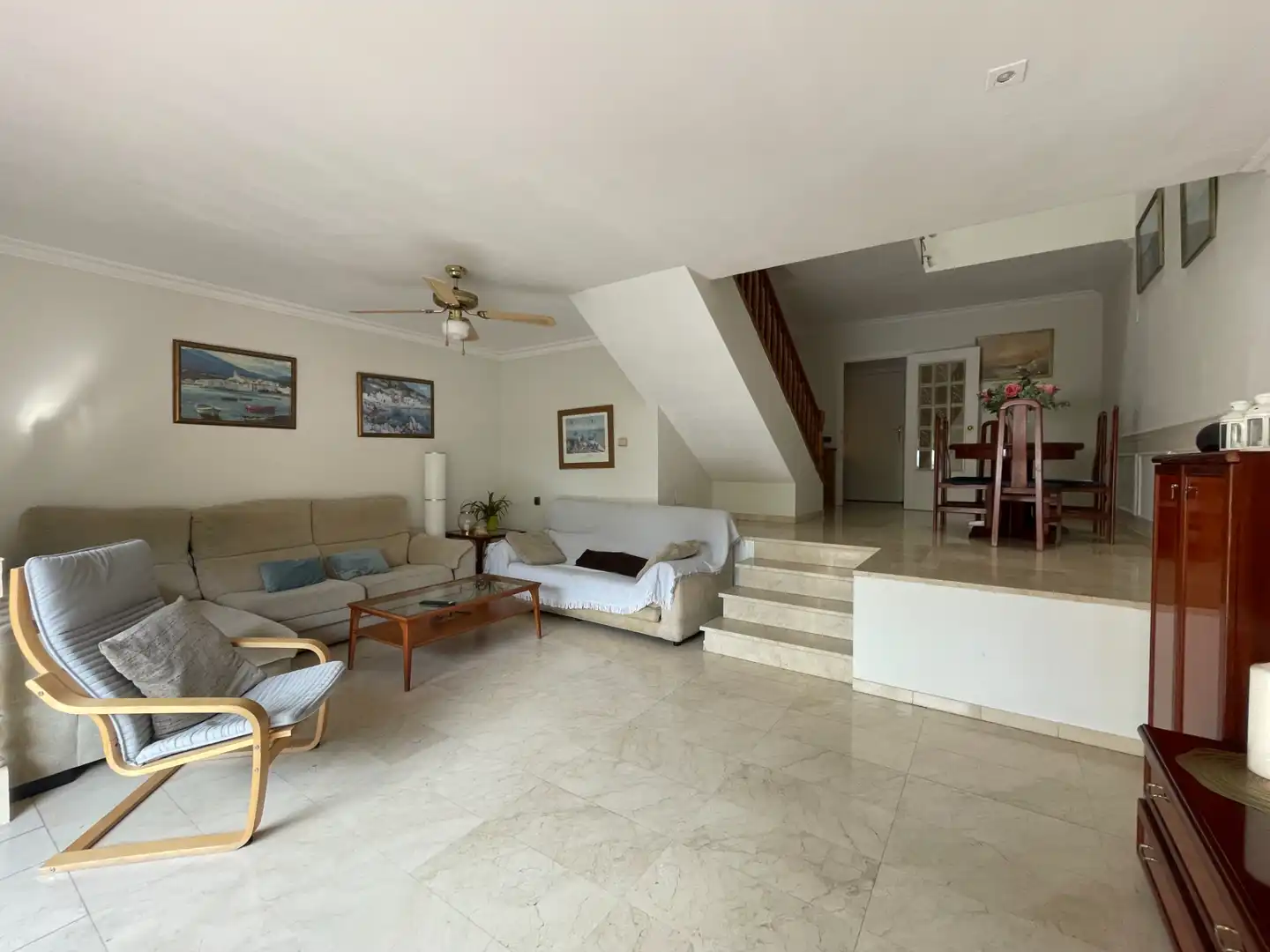 Living room of Houses for rent in Castelldefels  with Air Conditioner, Heating and Private garden