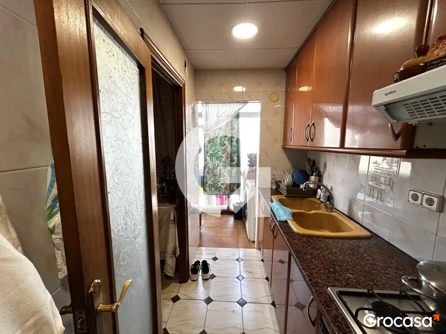 Kitchen of Flat for sale in Mataró  with Air Conditioner, Furnished and Oven