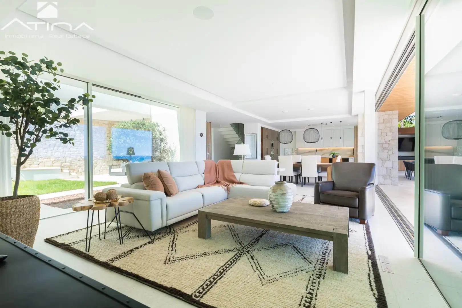 Living room of Houses for sale in Jávea / Xàbia  with Air Conditioner, Private garden and Terrace