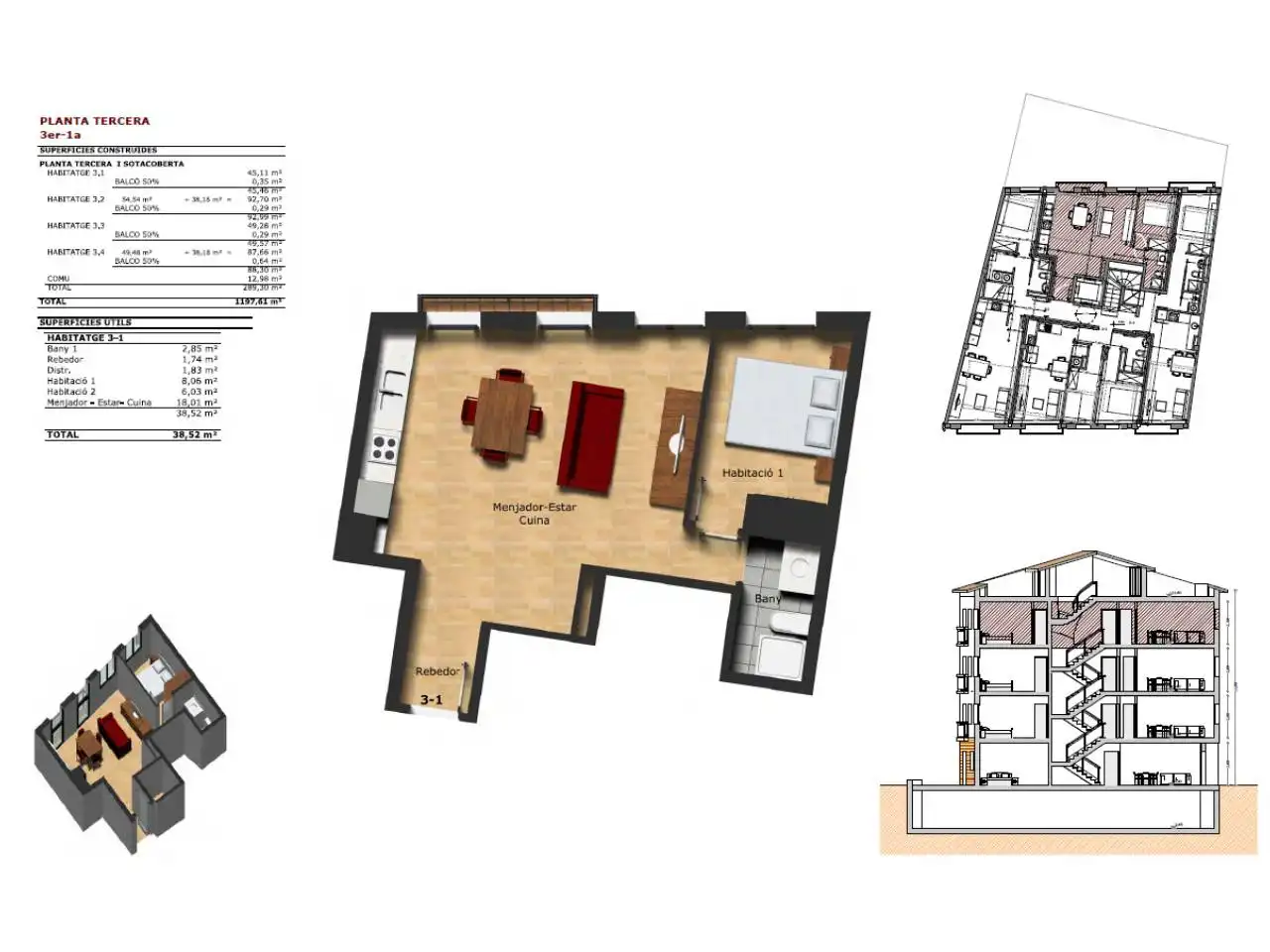 Flat for sale in Vic  with Heating, Parquet flooring and Balcony