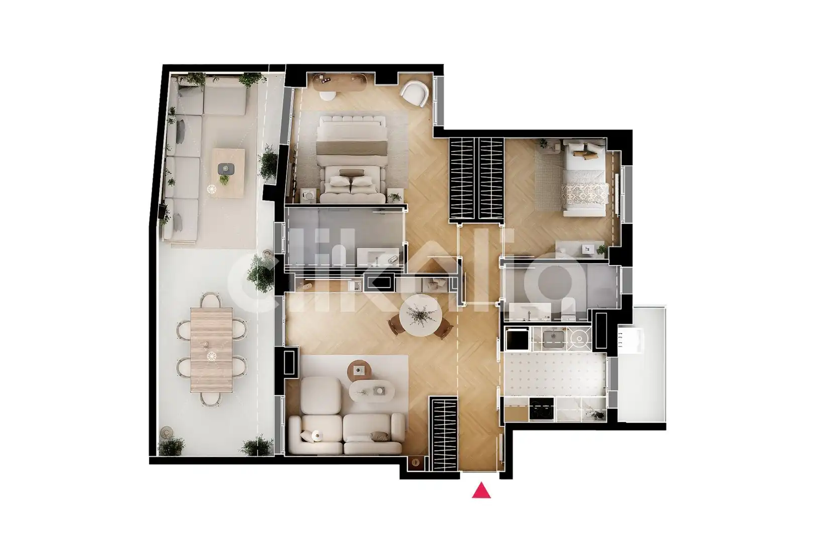 Dachboden zum Verkauf in Madrid mit Klimaanlage, Heizung und Terrasse
