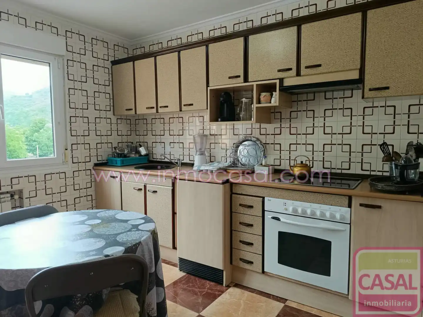 Kitchen of Flat for rent in Aller  with Heating, Terrace and Storage room