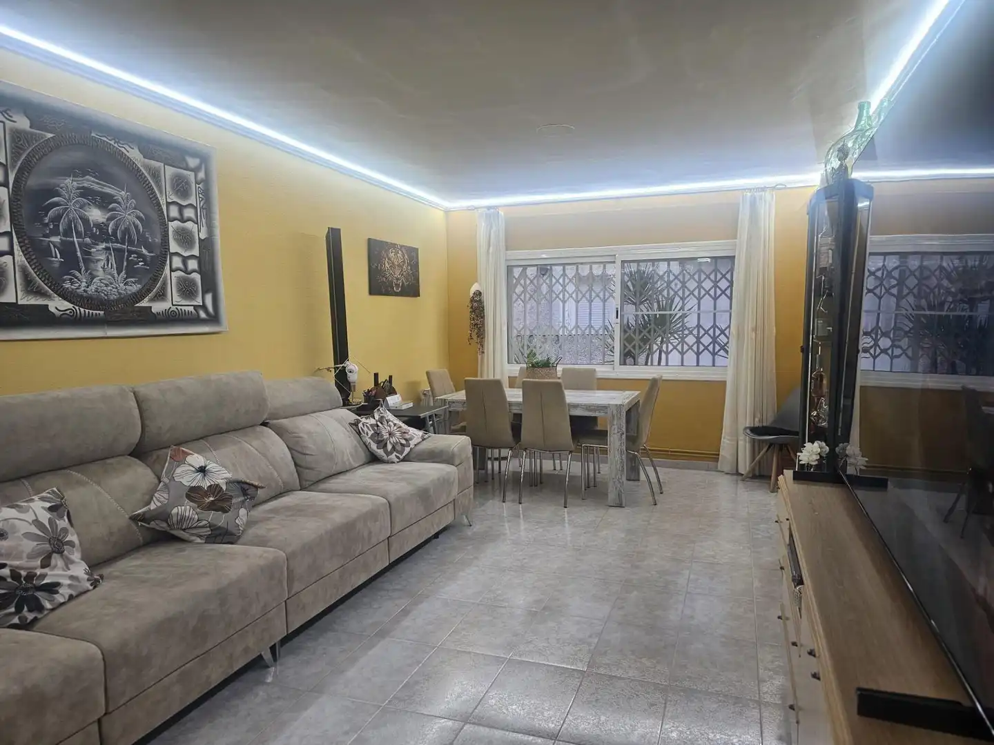 Living room of Flat for sale in Alcanar  with Air Conditioner, Private garden and Terrace
