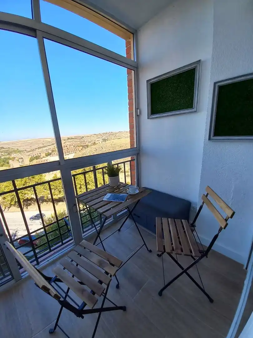 Balcony of Apartments for rent in Segovia Capital  with Air Conditioner, Heating and Furnished