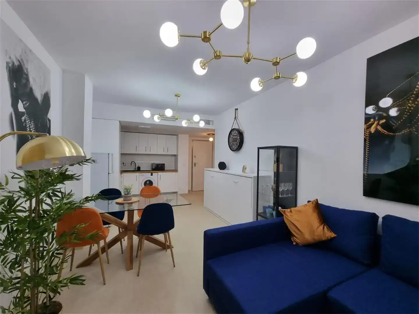 Wohnzimmer von Wohnung zur Miete in Garrucha mit Klimaanlage und Schwimmbad