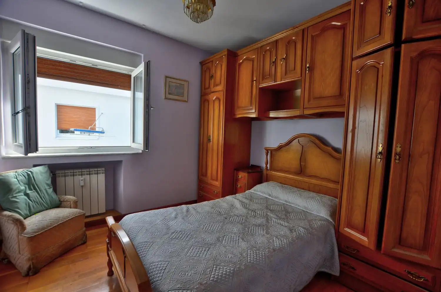 Schlafzimmer von Wohnung zum Verkauf in Oviedo  mit Heizung, Terrasse und Schwimmbad
