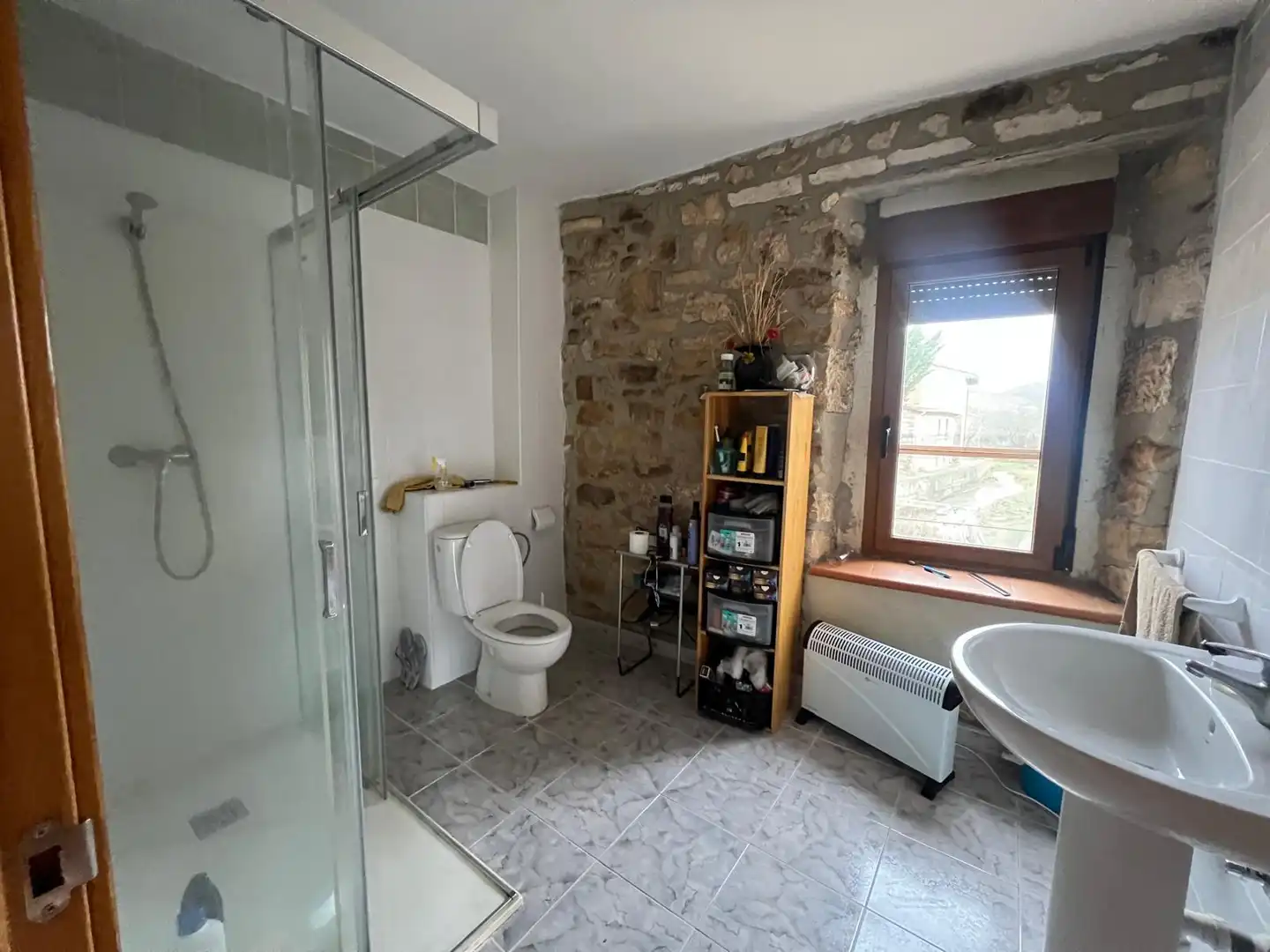 Baño de Finca rústica en venta en Santibáñez del Val con Jardín privado, Parquet y Terraza