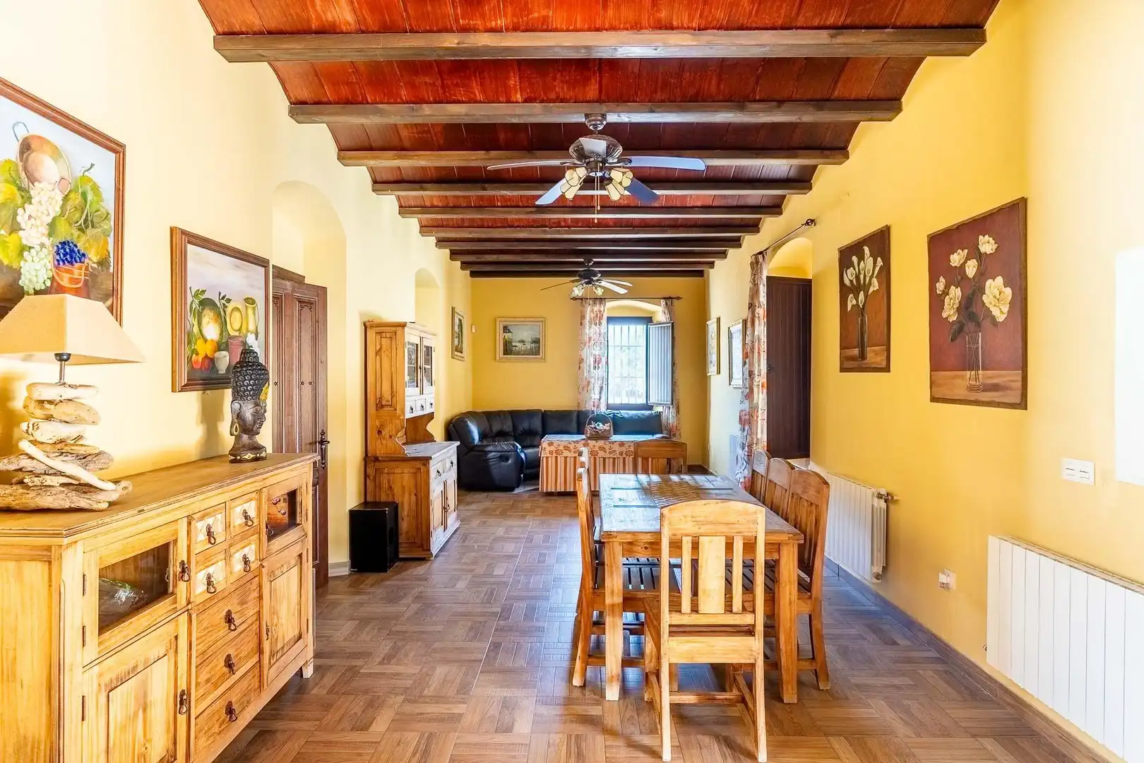 Comedor de Finca rústica en venta en Carmona con Calefacción, Jardín privado y Terraza