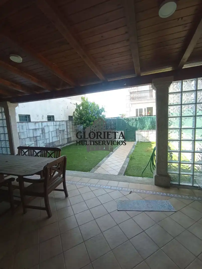 Jardín de Casa adosada en venta en Baiona con Calefacción, Parquet y Terraza