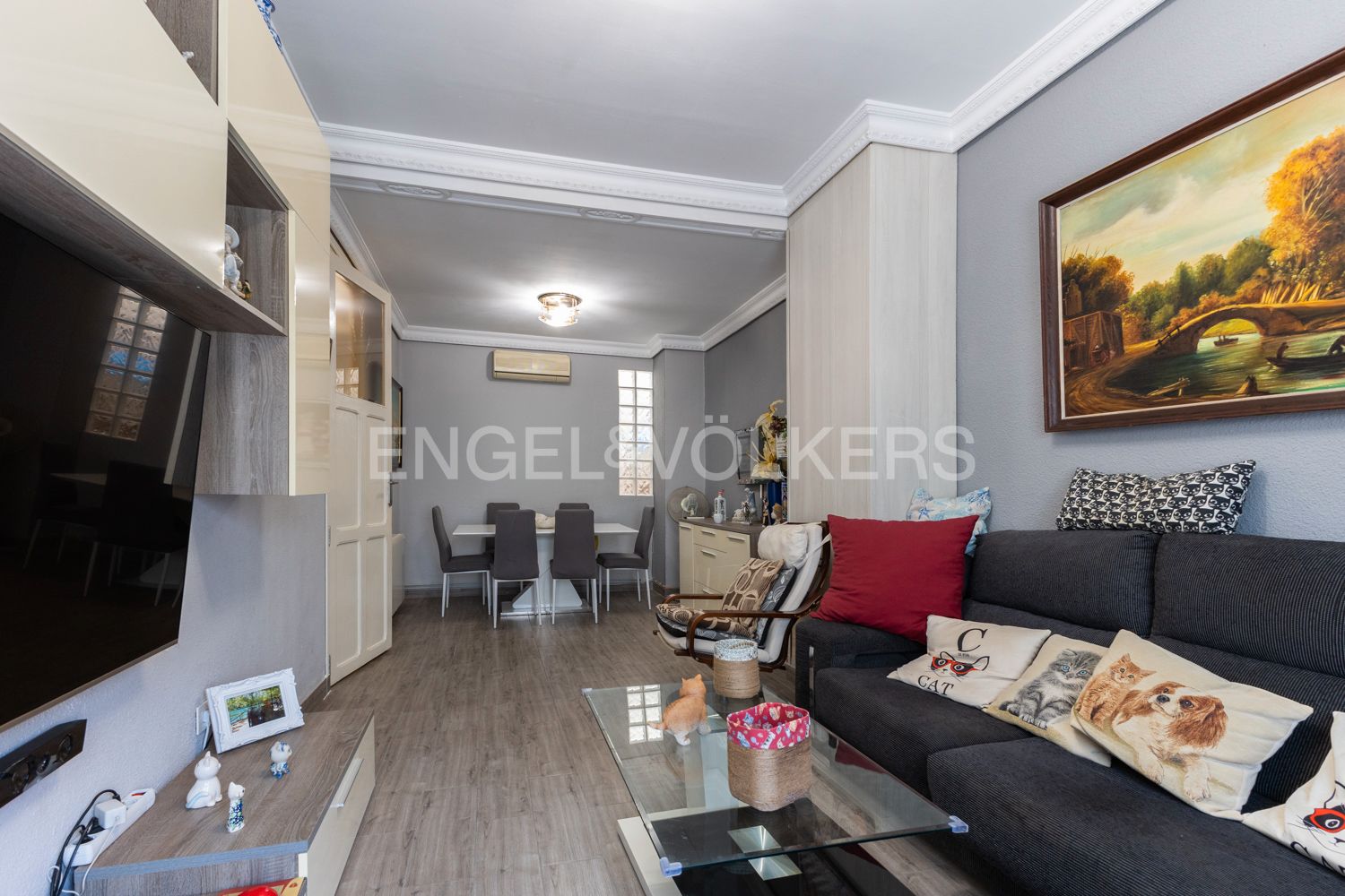 Living room of Flat for sale in  Valencia Capital  with Air Conditioner, Heating and Terrace