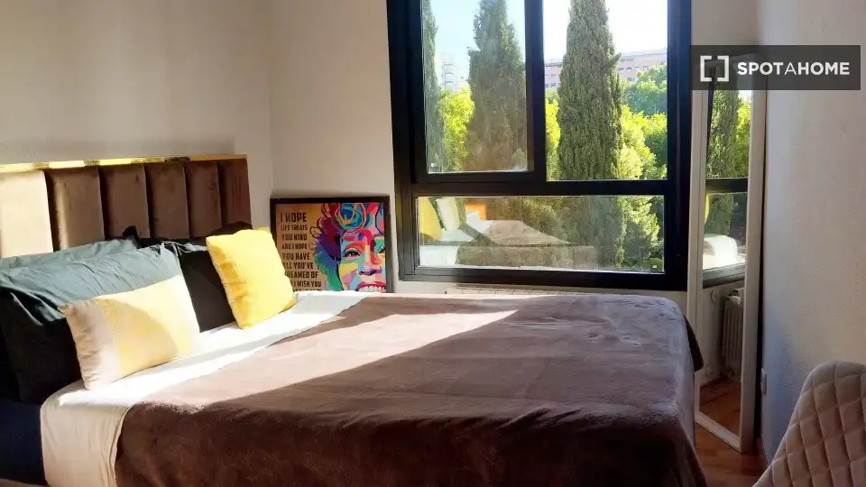 Habitación de Piso para compartir en Madrid con Aire acondicionado, Calefacción y Terraza
