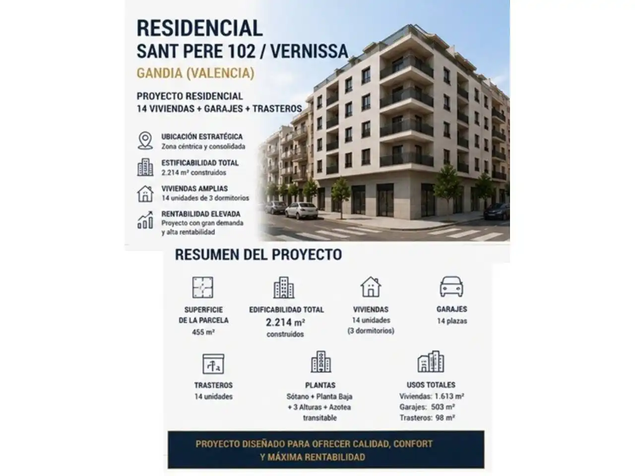 Vista exterior de Residencial en venda en Gandia