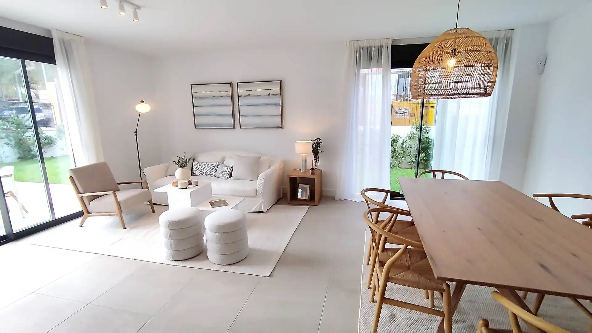 Sala d'estar de Casa adosada en venda en Llucmajor amb Aire condicionat, Calefacció i Jardí privat