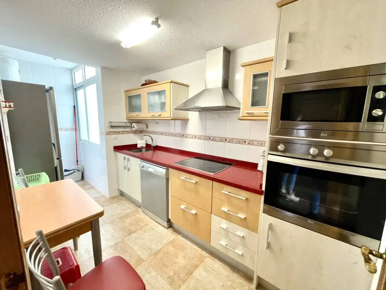 Kitchen of Flat for rent in El Campello  with Terrace, Furnished and Community pool