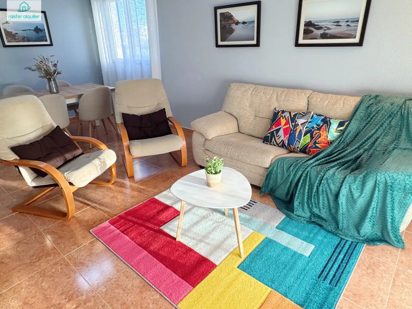 Living room of Apartments for rent in El Campello  with Air Conditioner, Heating and Private garden