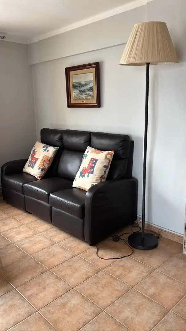 Sala d'estar de Apartament de lloguer en Vigo  amb Calefacció, Parquet i Moblat