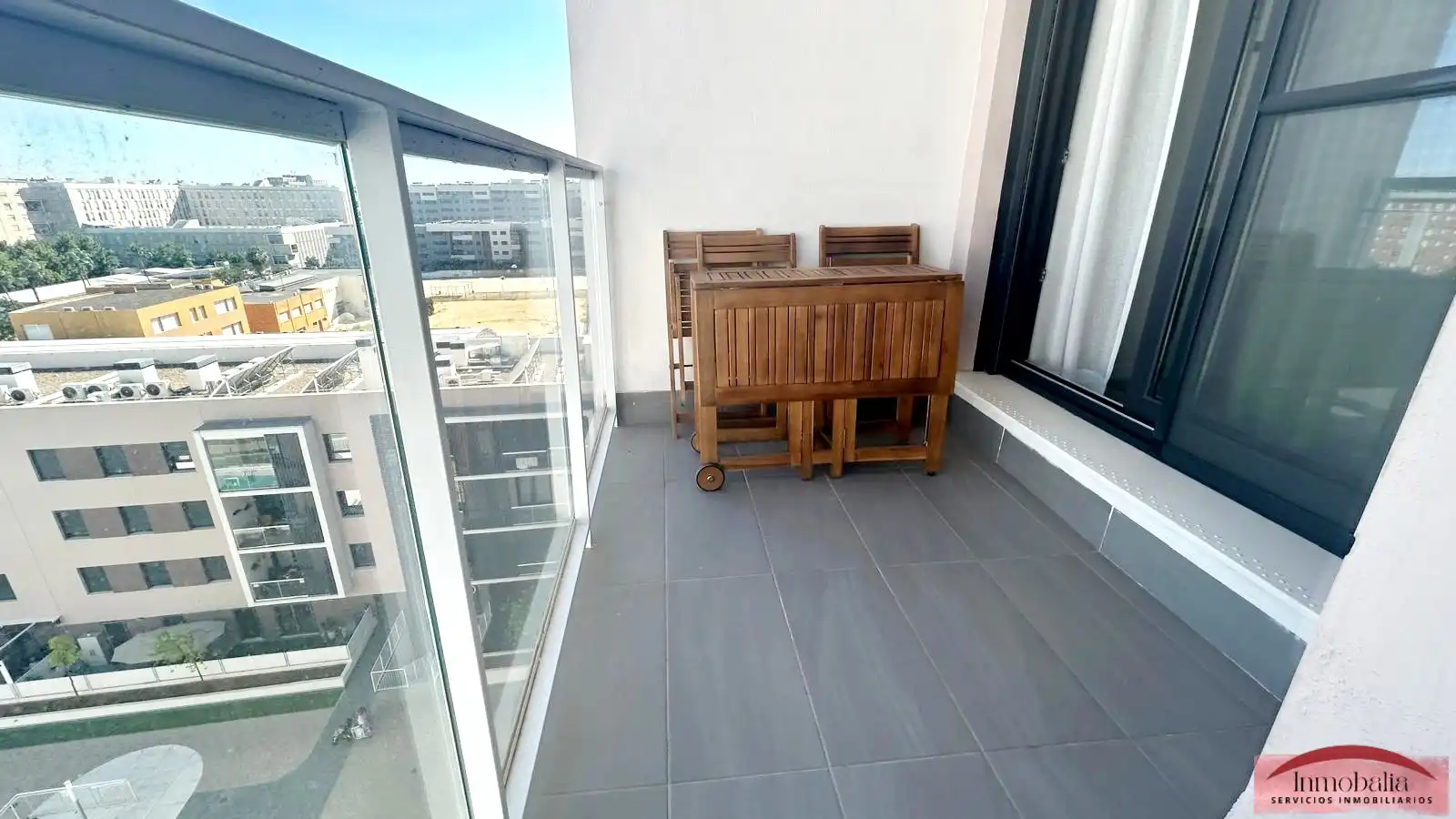 Balcony of Flat for rent in Sevilla  with Air Conditioner, Terrace and Furnished