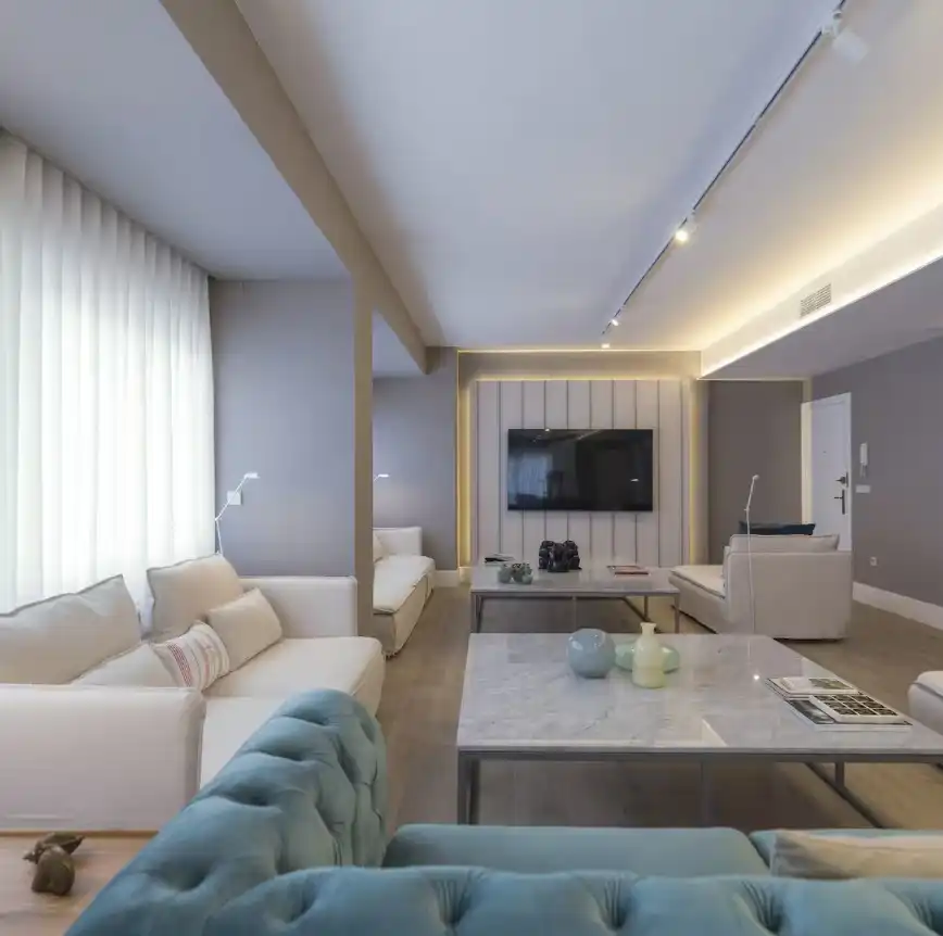 Sala d'estar de Apartament de lloguer en Alicante / Alacant amb Aire condicionat, Calefacció i Parquet