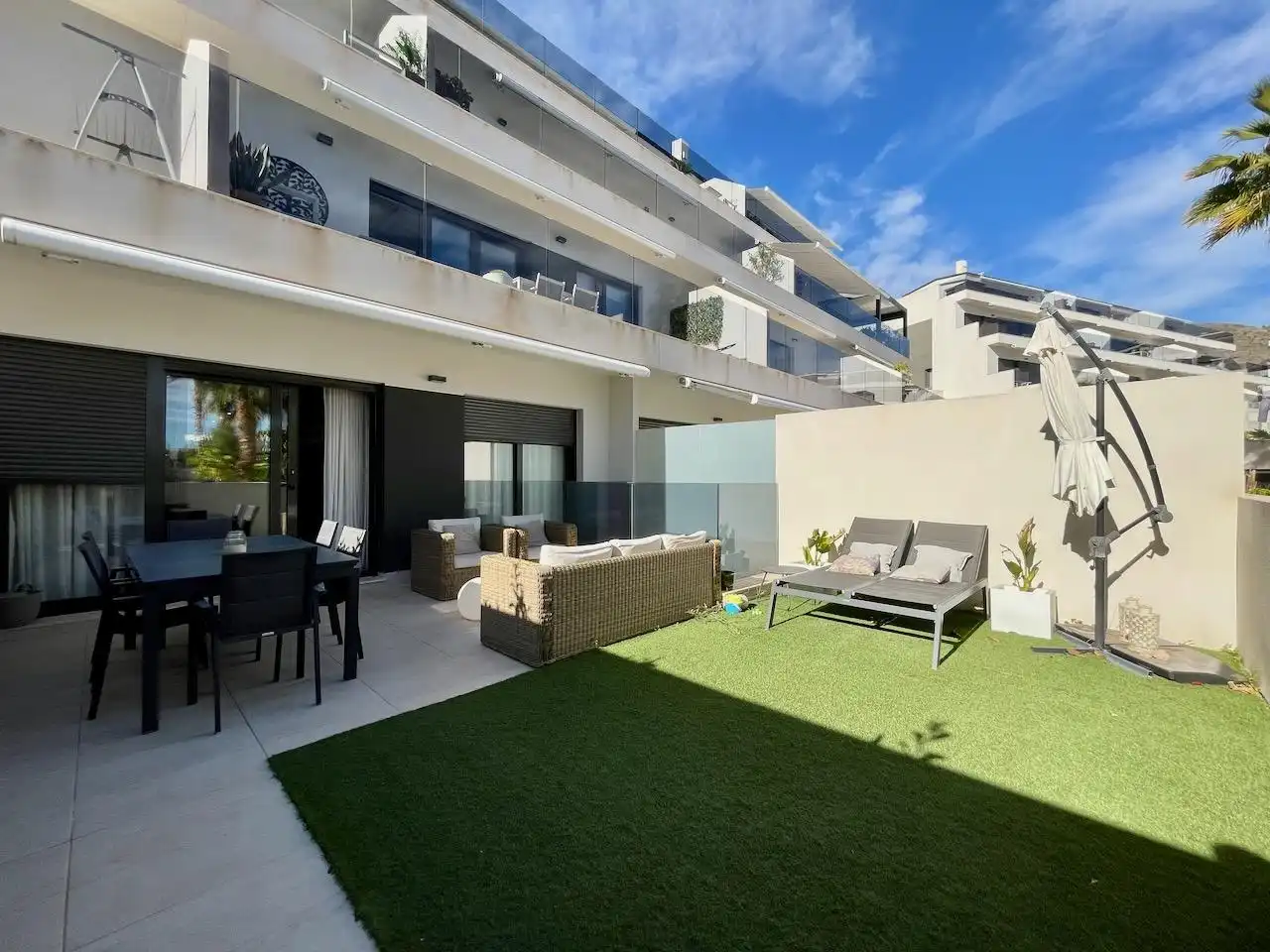 Terrasse von Wohnung zum Verkauf in Finestrat mit Klimaanlage, Heizung und Terrasse