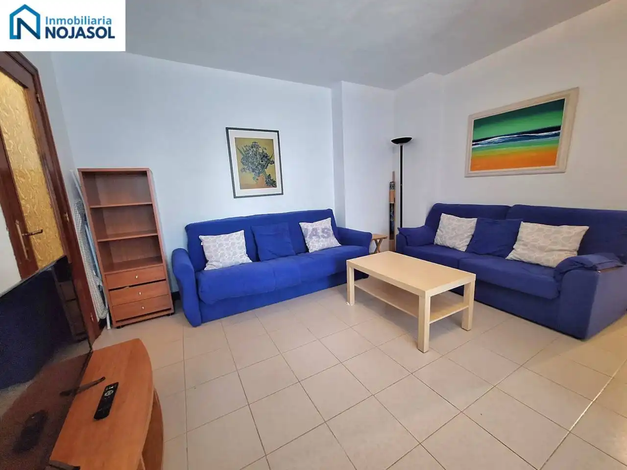 Sala de estar de Apartamento de alquiler en Noja con Calefacción, Terraza y Amueblado