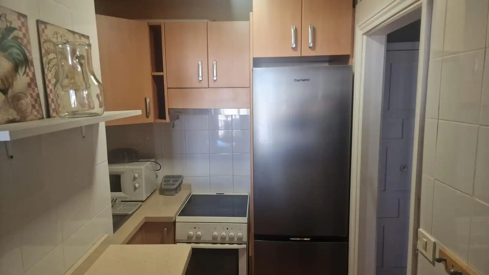 Cocina de Apartamento de alquiler en San Cristóbal de la Laguna con Amueblado, Lavadora y Microondas