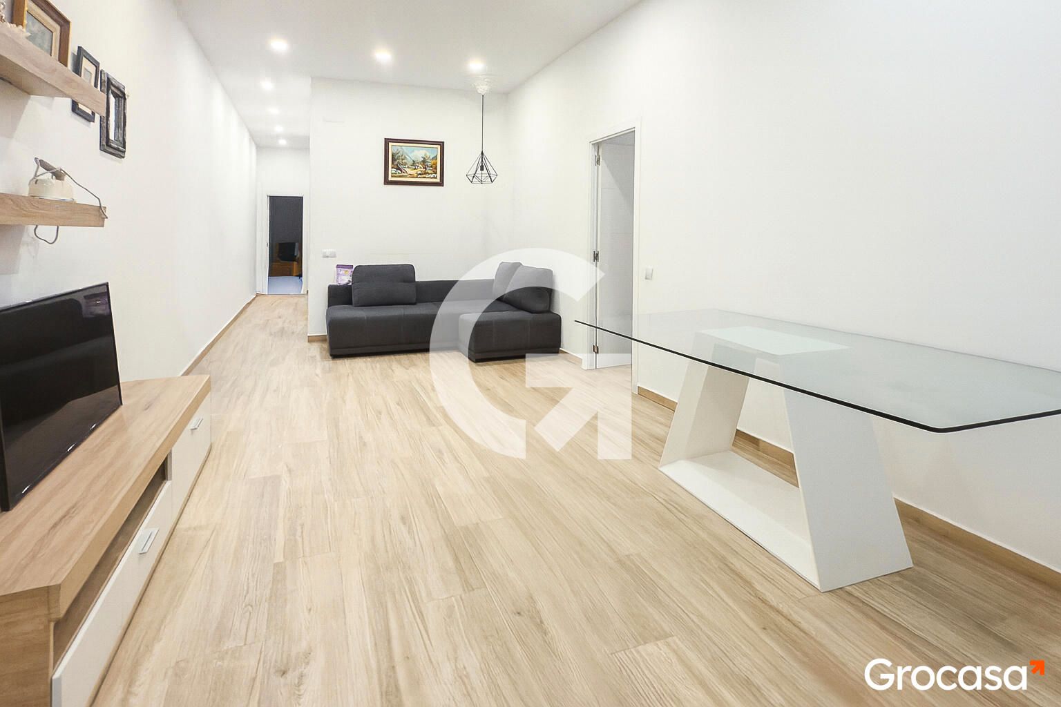 Living room of Flat for sale in  Barcelona Capital  with Air Conditioner, Heating and Terrace