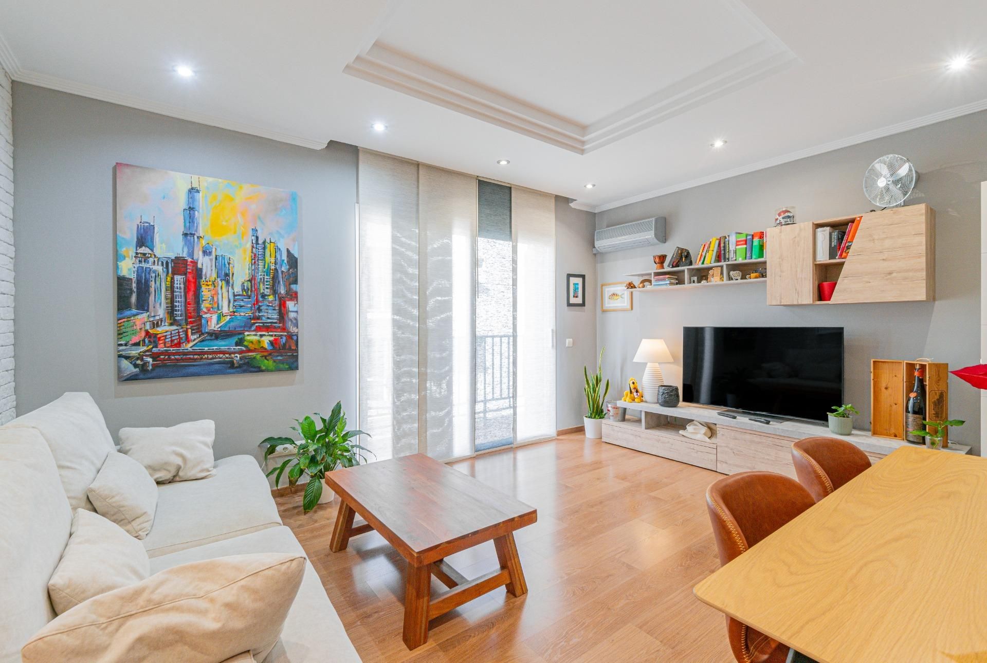 Sala d'estar de Pis en venda en  Palma de Mallorca amb Aire condicionat, Calefacció i Parquet