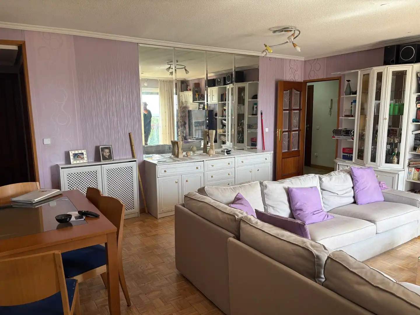 Living room of Flat for sale in San Lorenzo de El Escorial  with Heating, Parquet flooring and Storage room