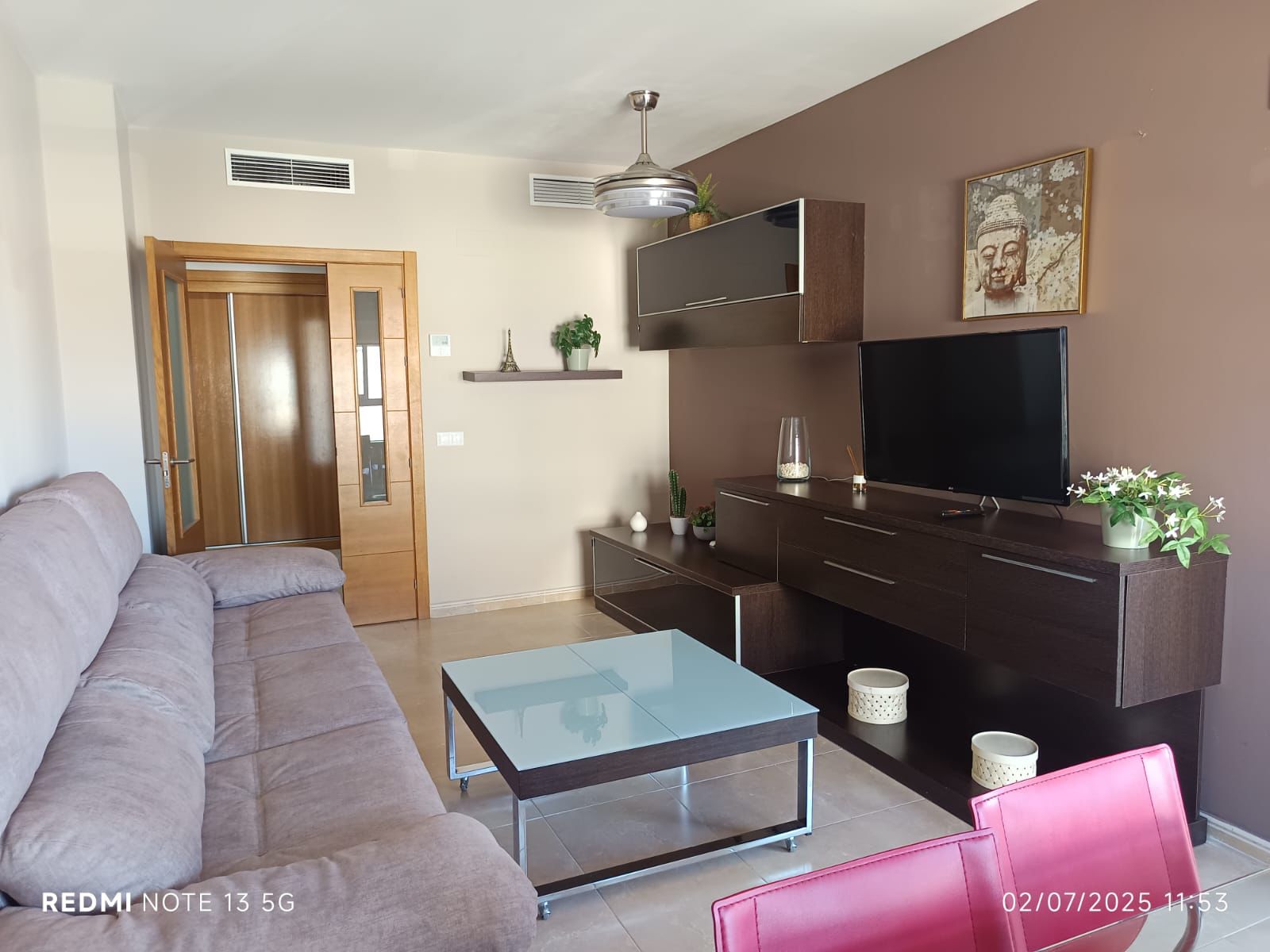 Sala d'estar de Pis de lloguer en Rincón de la Victoria amb Aire condicionat, Calefacció i Terrassa
