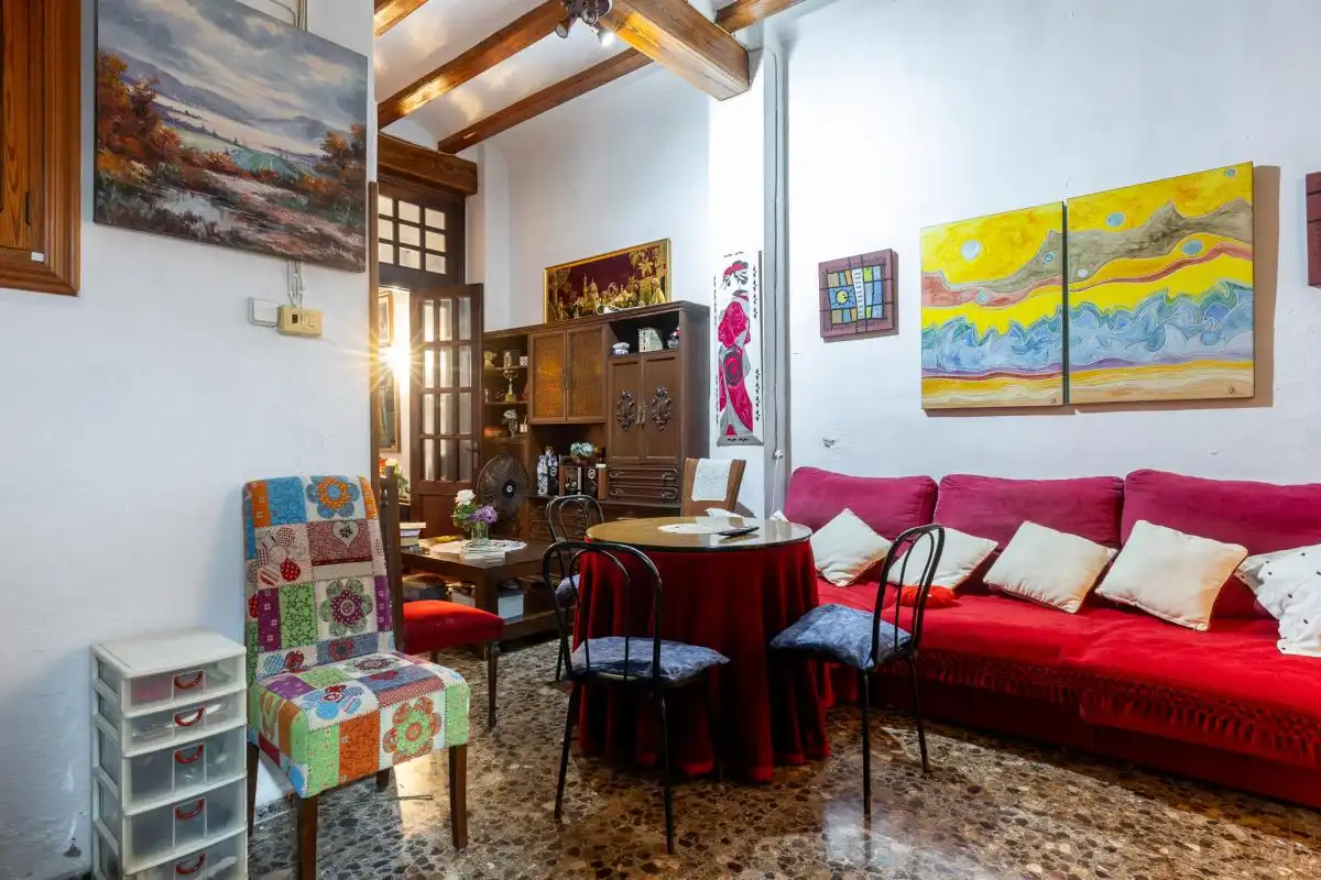 Sala de estar de Casa adosada en venta en Cullera con Calefacción, Terraza y Trastero