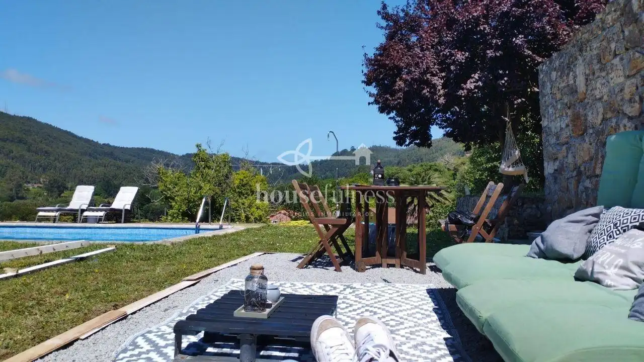 Terrace of Country homes for sale in Ferrol  with Heating, Private garden and Swimming Pool