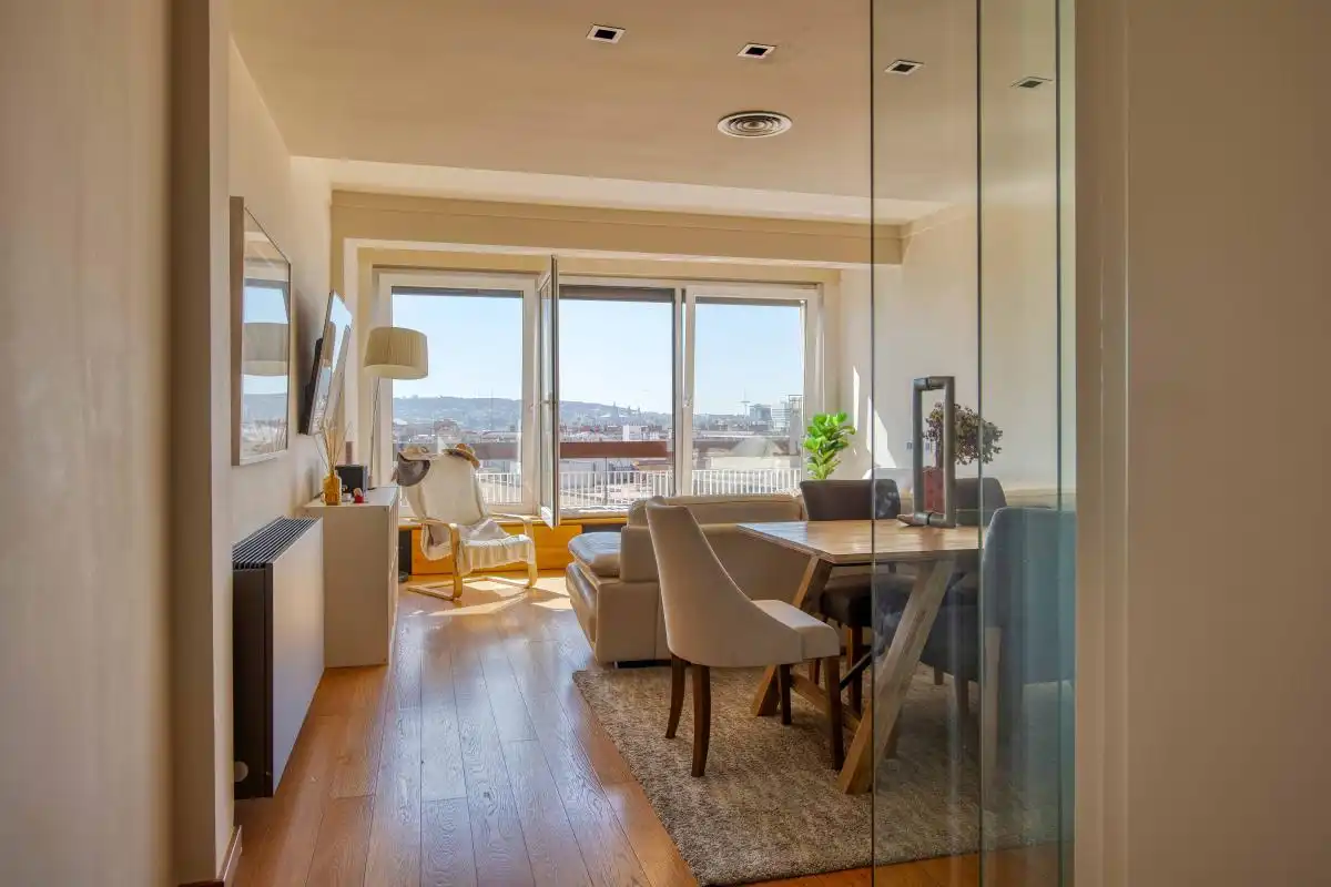 Sala de estar de Piso en venta en  Barcelona Capital con Aire acondicionado y Calefacción