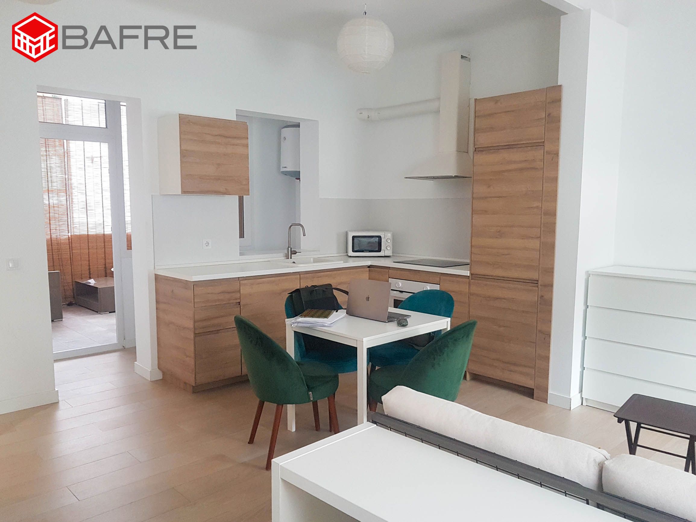 Kitchen of Flat for sale in  Madrid Capital  with Air Conditioner and Terrace