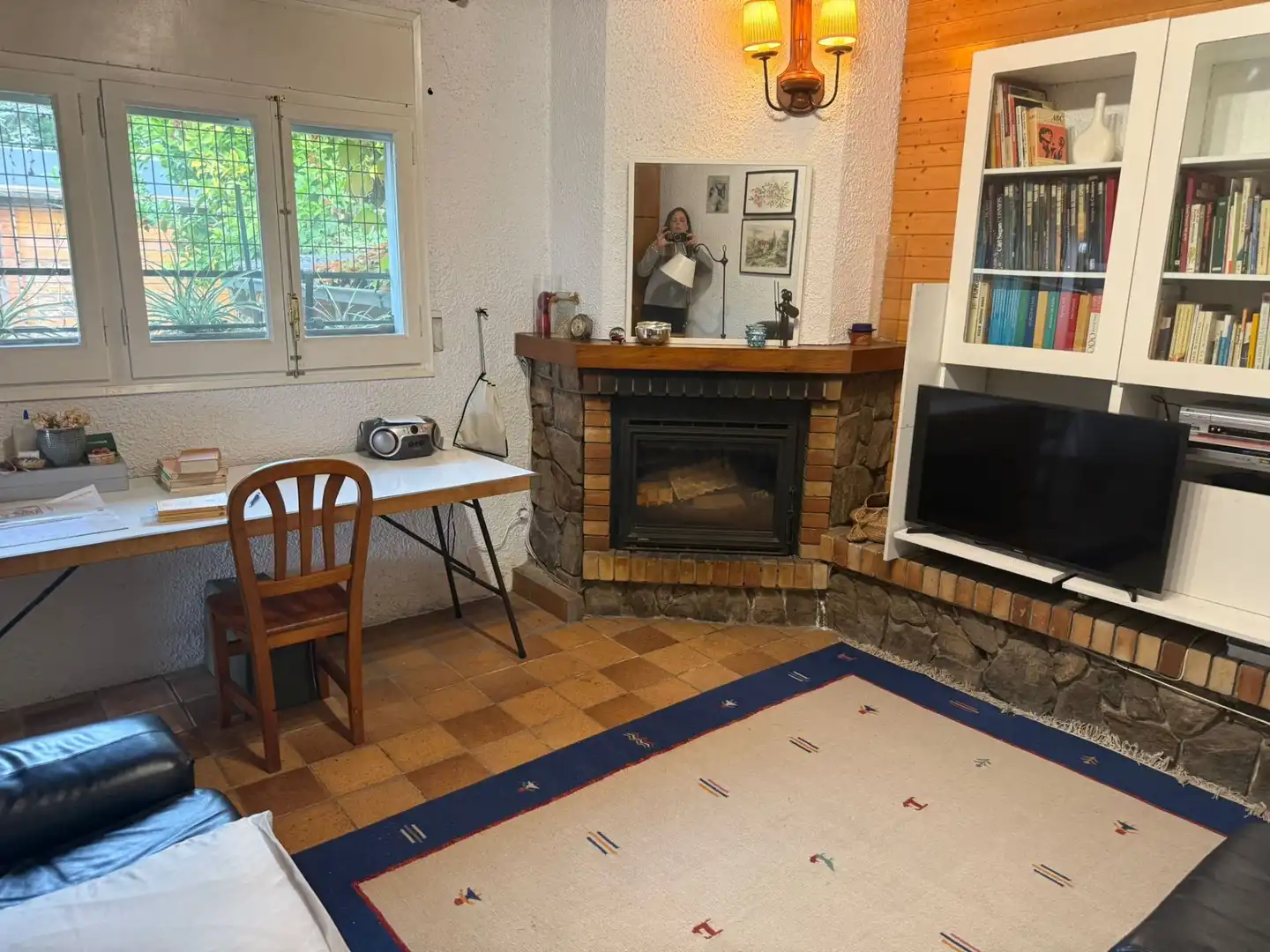 Living room of Houses for sale in Sant Celoni  with Air Conditioner, Heating and Private garden