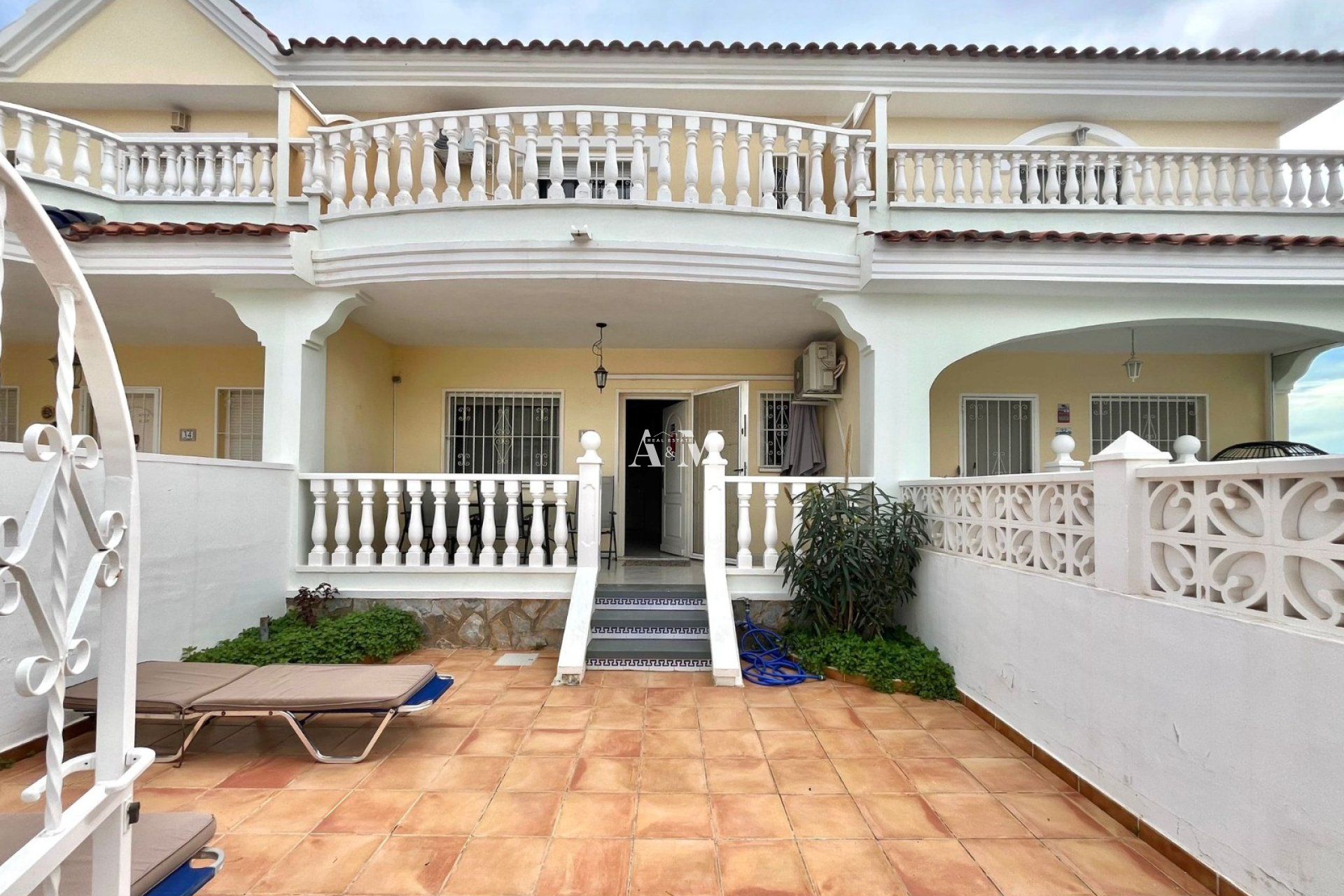 Garden of Single-family semi-detached for rent in Rojales  with Air Conditioner, Heating and Furnished