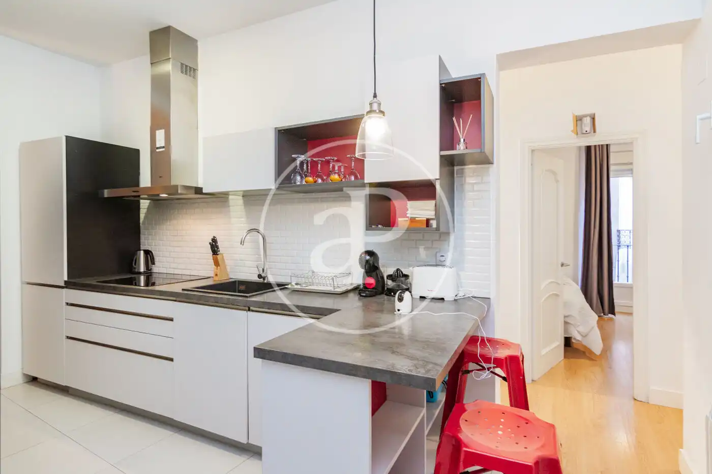 Kitchen of Flat for sale in Madrid  with Air Conditioner, Heating and Furnished