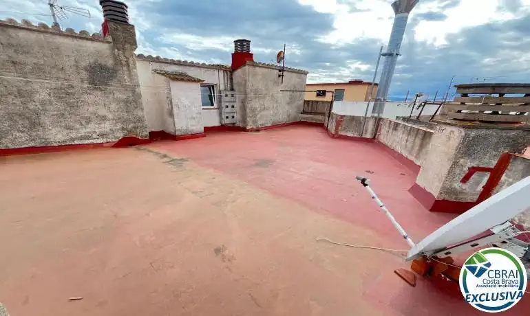 Terrace of Flat for sale in Roses  with Heating, Terrace and Furnished