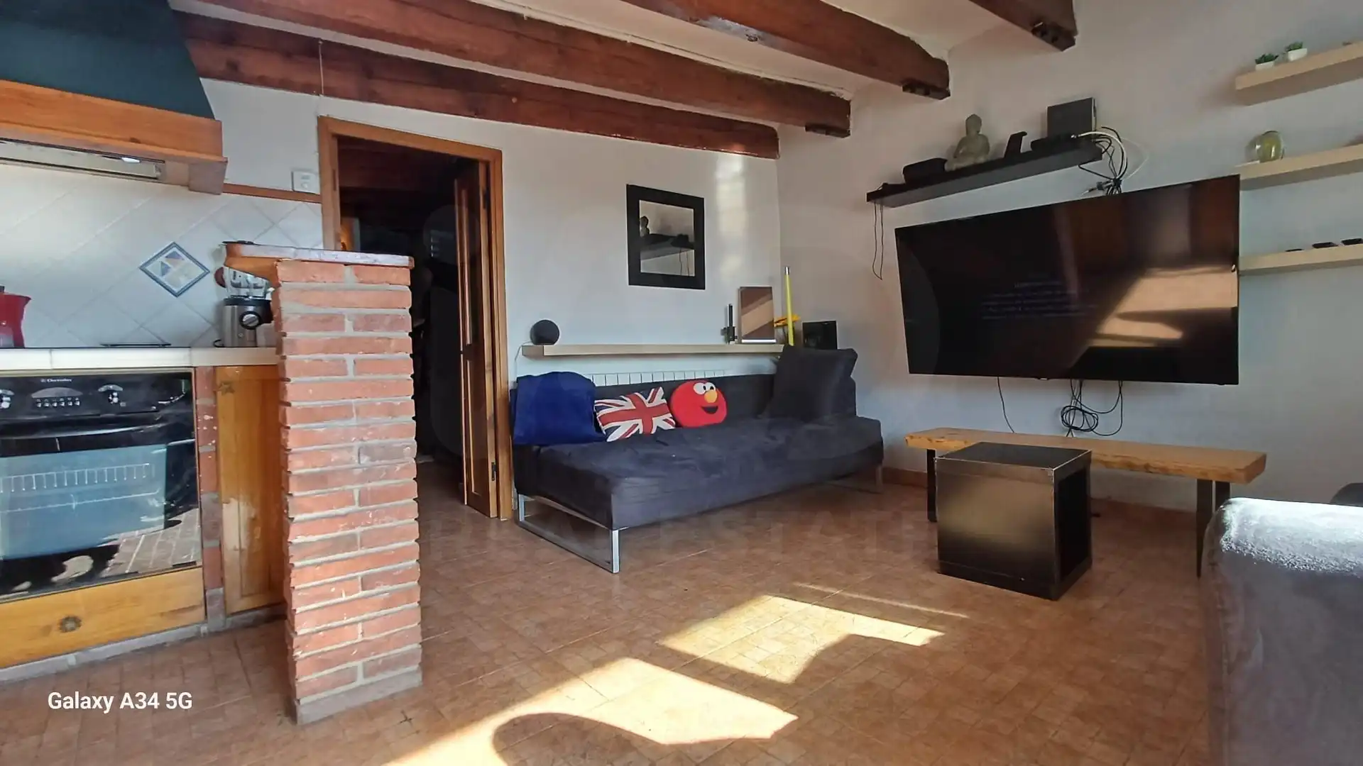 Sala d'estar de Àtic en venda en Barcelona amb Aire condicionat, Calefacció i Terrassa