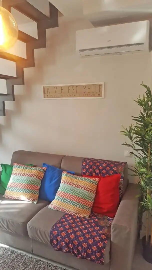 Sala de estar de Ático de alquiler en Madrid con Aire acondicionado, Calefacción y Amueblado