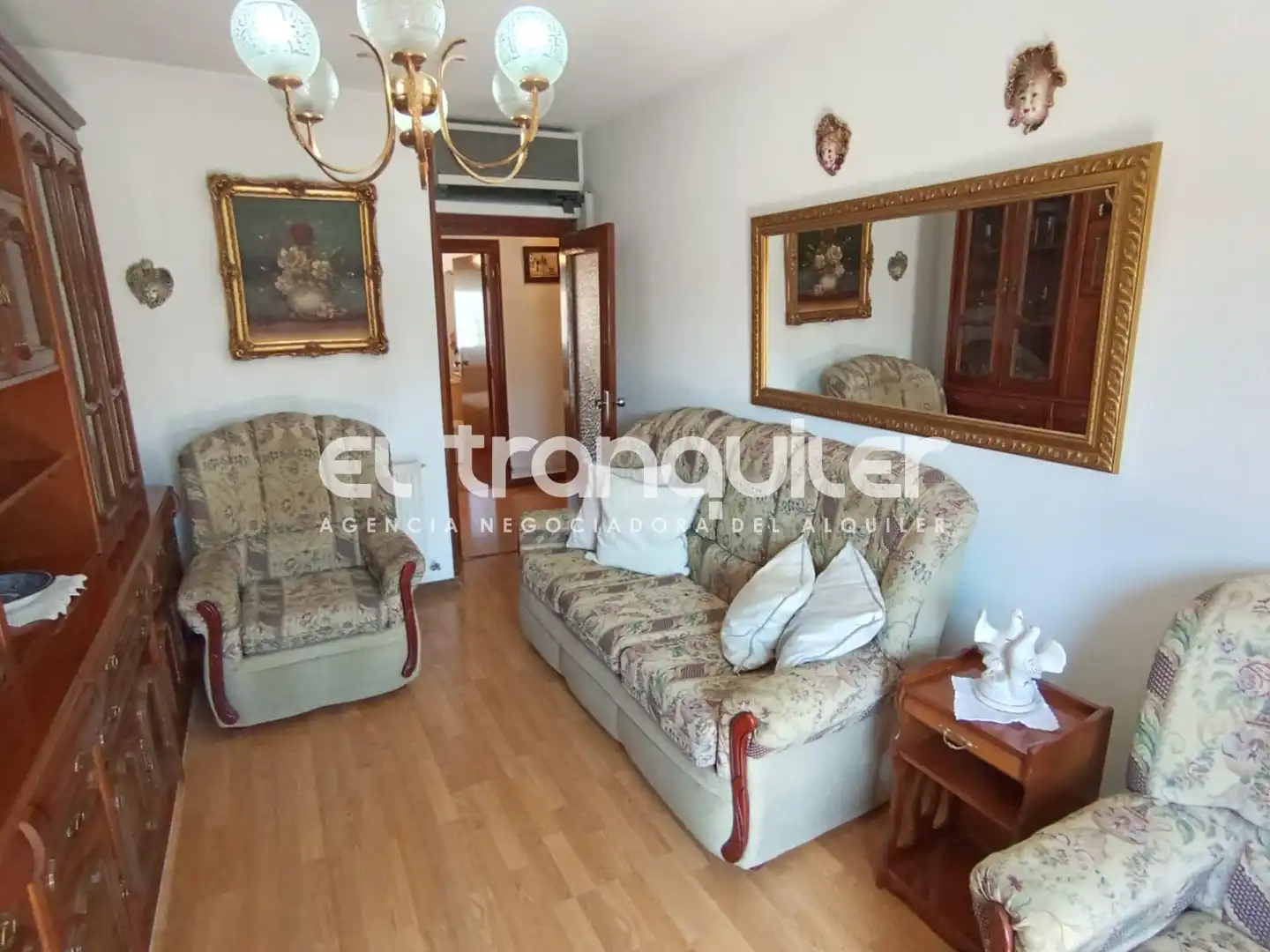 Sala d'estar de Pis en venda en Madrid amb Terrassa, Moblat i Rentadora
