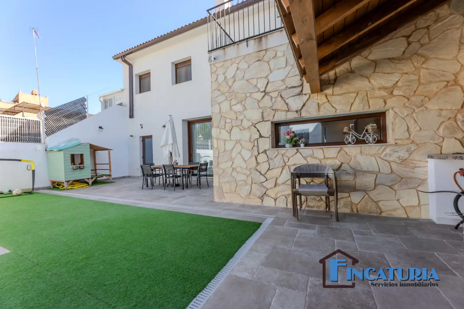 Terrassa de Casa o xalet en venda en Riba-roja de Túria amb Aire condicionat, Jardí privat i Terrassa