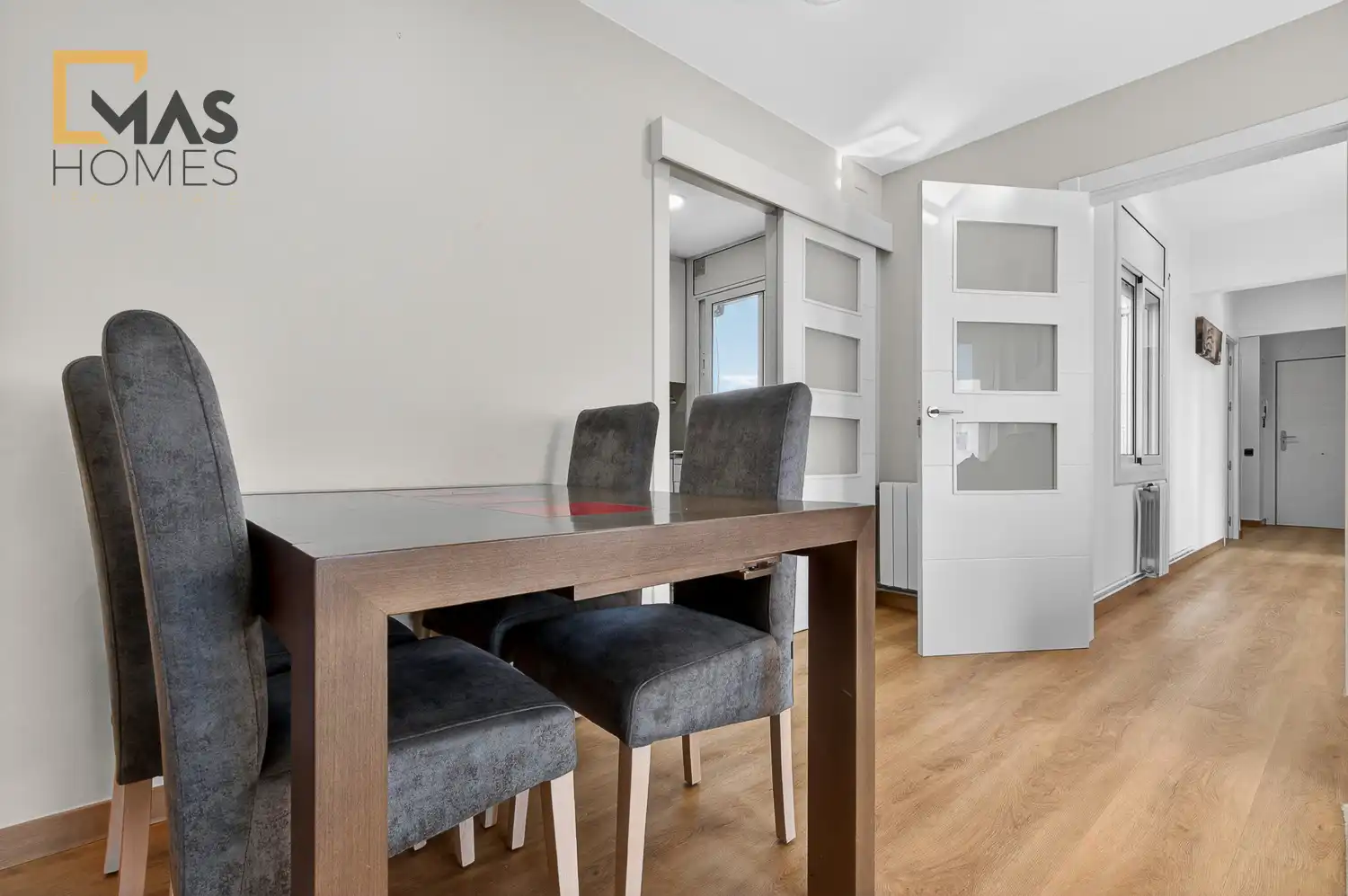 Esszimmer von Wohnung zum Verkauf in Sabadell mit Klimaanlage, Heizung und Terrasse