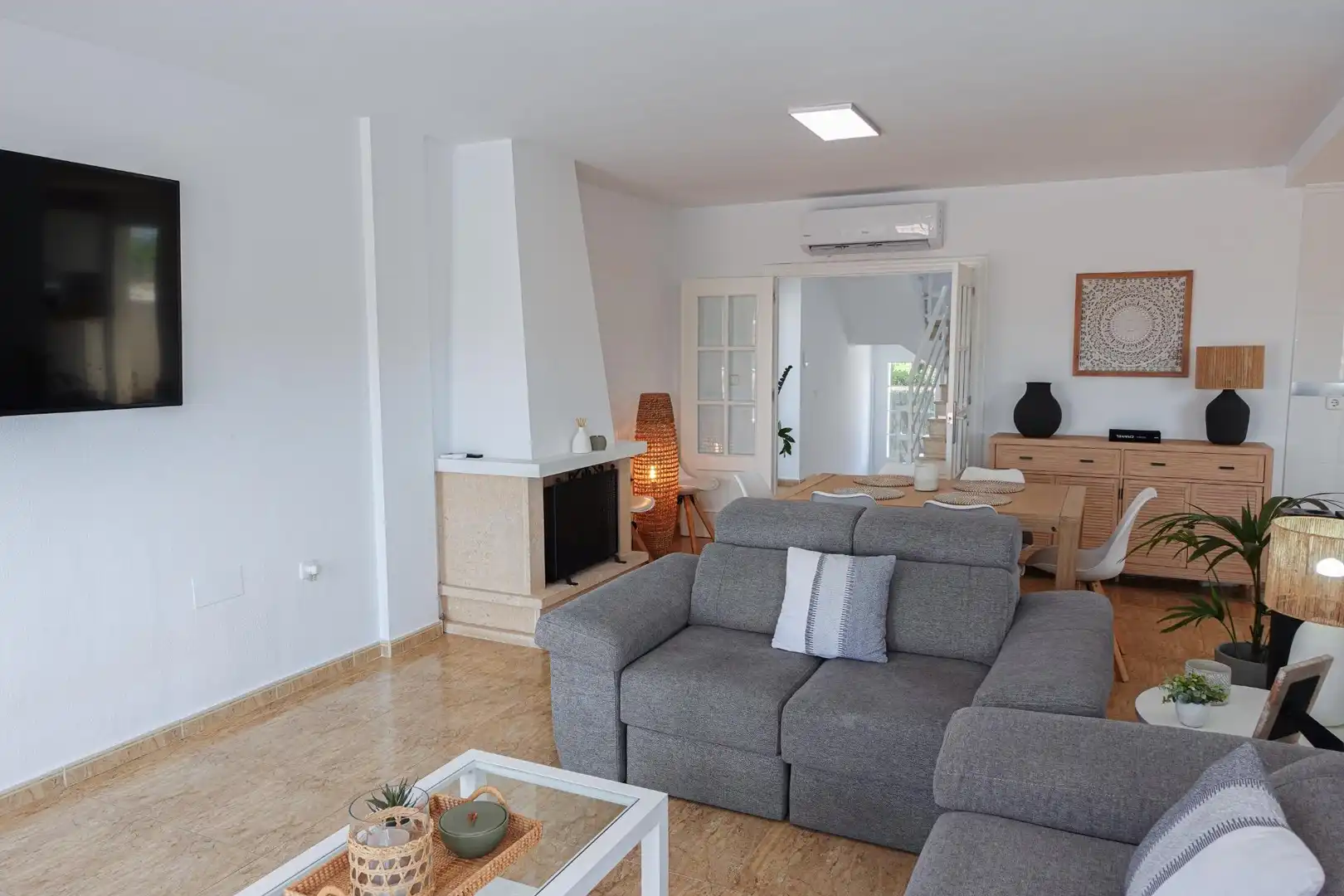 Living room of Houses for sale in La Manga del Mar Menor  with Air Conditioner, Heating and Private garden